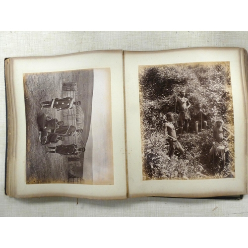 49 - Victorian Photographs - South Africa.  An album of 70 plus sepia & other plate & h... 