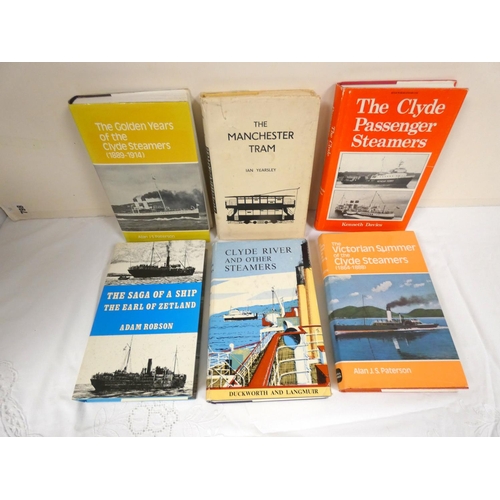 5 - Clyde Steamers.  5 various vols. in d.w's, also 1 other.  (6).