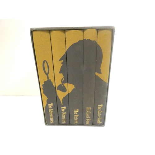 58 - FOLIO SOCIETY.  Sherlock Holmes Complete Stories. 5 vols. in slip case.