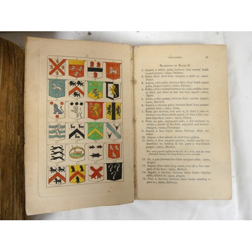 65 - CLARK HUGH.  An Introduction to Heraldry. Hand col. eng. title & plates. 12mo. Cloth, ... 