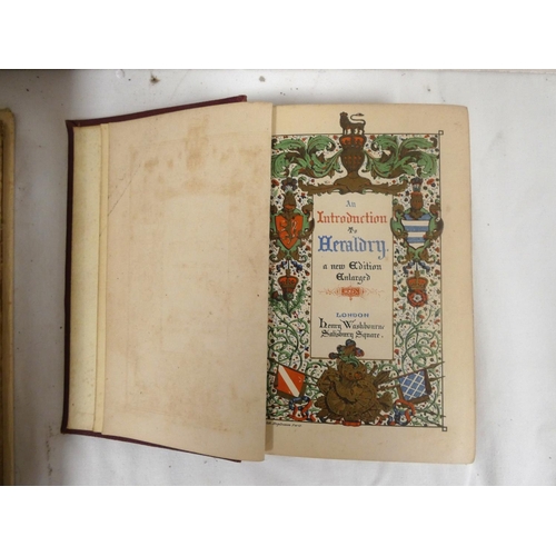 65 - CLARK HUGH.  An Introduction to Heraldry. Hand col. eng. title & plates. 12mo. Cloth, ... 