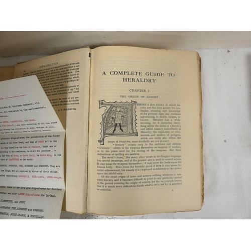 65 - CLARK HUGH.  An Introduction to Heraldry. Hand col. eng. title & plates. 12mo. Cloth, ... 