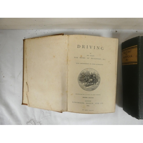 66 - WHITE WILLIAM.  History, Gazetteer & Directory of Norfolk. Cloth backed late brds. Tit... 