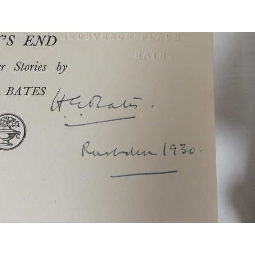 73 - BATES H. E.  Days End. Signed by the author to title (alongside an ownership inscription & a bli... 