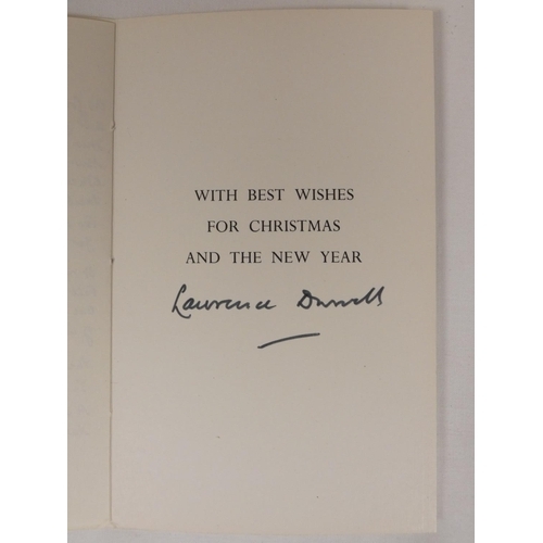 75 - DURRELL LAWRENCE.  On Seeming to Presume. Orig. red cloth in unclipped d.w. 1st ed., 1948; with a Ch... 