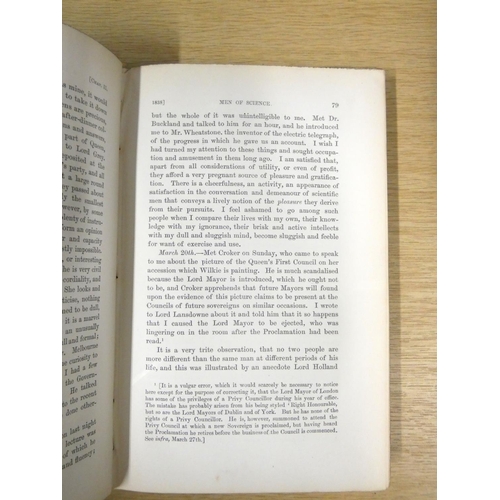 107 - GREVILLE C. C. F.  Journals of the Reigns of George IV, William IV & Victoria. 8 vols.... 