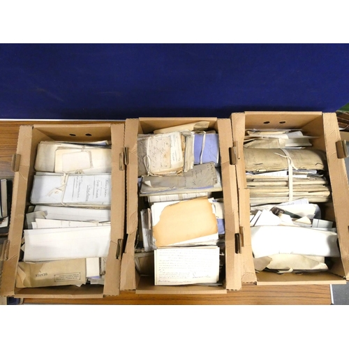 113 - Legal Documents & Ephemera. Three large cartons, mainly Cumbrian interest incl., for instan... 