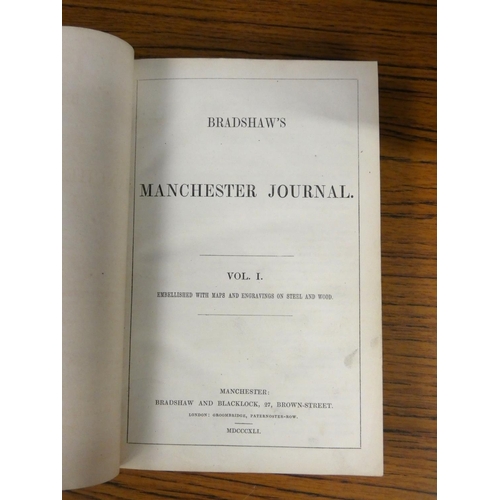 121 - BRADSHAW & BLACKLOCK (Pubs).   Bradshaw's Manchester Journal. Bound vol. 1 containing ... 