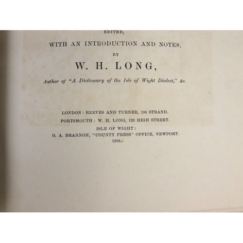 123 - BARBER T.  Picturesque Illustrations of the Isle of Wight. Eng. title vignette & eng. ... 