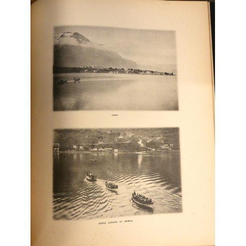 124 - HADFIELD P. HEYWOOD.  With an Ocean Liner (Orient Line SS Otranto) Through the Fjords of N... 