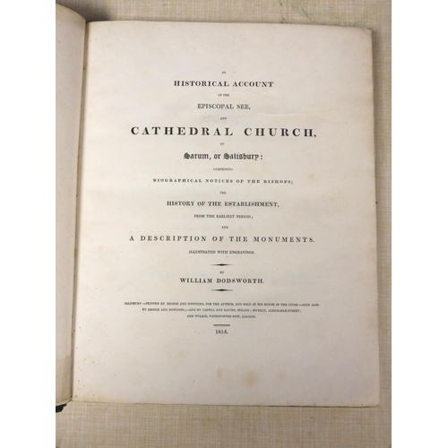 202 - DODSWORTH WILLIAM.  Historical Account of the Episcopal See & Cathedral Church of Saru... 