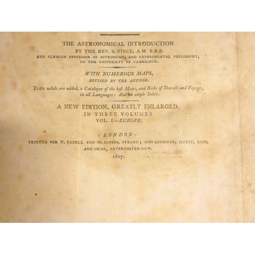 213 -  PINKERTON JOHN.  Modern Geography. The set of 3 vols. 48 eng. maps & plates, as ... 