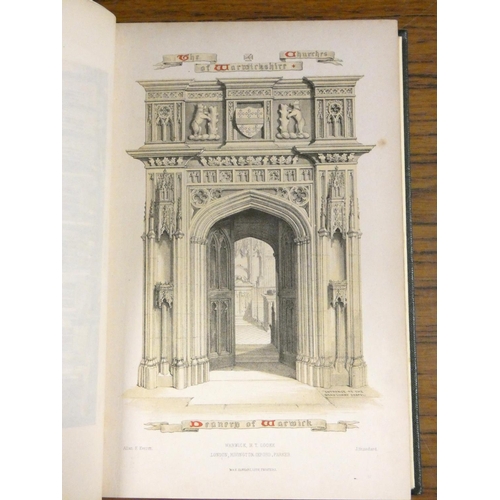 217 - COOKE H. T. (Pubs.)  Notices of The Churches of Warwickshire, Deanery of Warwick. Litho. t... 