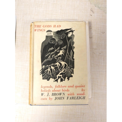 77 - FARLEIGH JOHN (Illus).  The Gods Had Wings. Wood eng. illus. Orig. blue cloth in unclipped d.w. 1st ... 