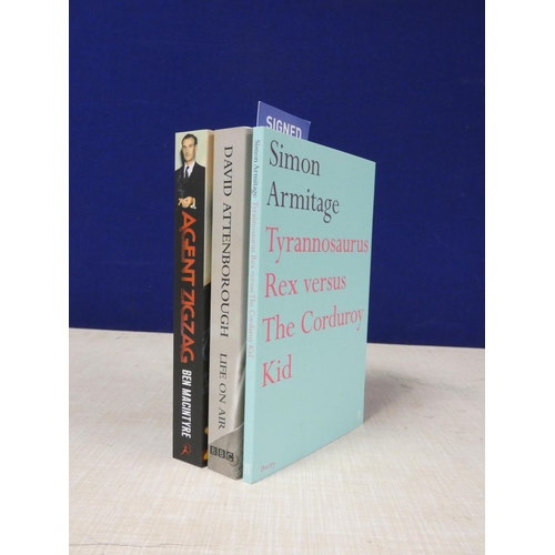 78 - ARMITAGE SIMON.  Tyrannosaurus Rex. Signed by the poet. Card wrappers. 2007; also 2 signed paperback... 