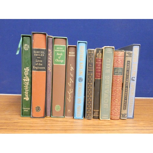 139 - FOLIO SOCIETY.   12 various vols. in slip cases.