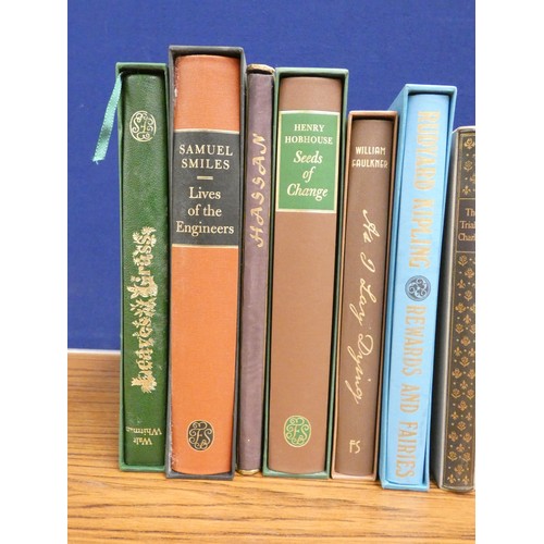 139 - FOLIO SOCIETY.   12 various vols. in slip cases.