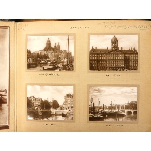 103 - Photographs.  20th century photographs & snapshots in 6 albums incl. European topograp... 