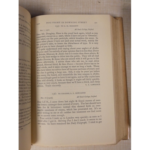 81 - LAWRENCE T. E.  The Letters, 1938 & T. E. Lawrence by His Friends, 4th imp., 1938. Each in d.w's... 