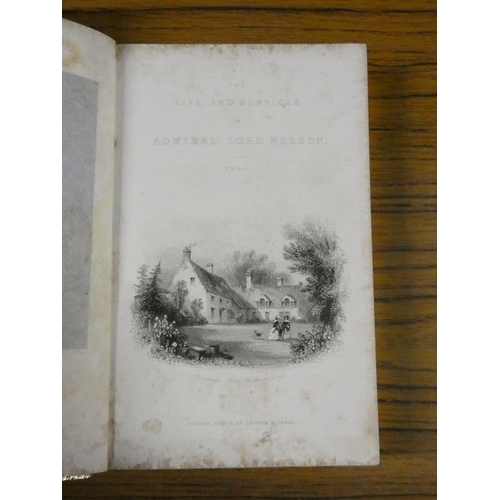 86 - CLARKE J. S. & MCARTHUR J.  The Life & Services of Horatio Viscount Nelson. 3 vols. Eng. pla... 