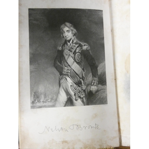 86 - CLARKE J. S. & MCARTHUR J.  The Life & Services of Horatio Viscount Nelson. 3 vols. Eng. pla... 