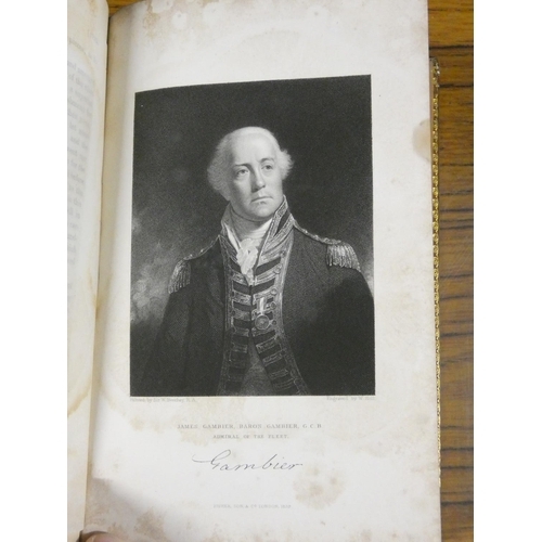 86 - CLARKE J. S. & MCARTHUR J.  The Life & Services of Horatio Viscount Nelson. 3 vols. Eng. pla... 