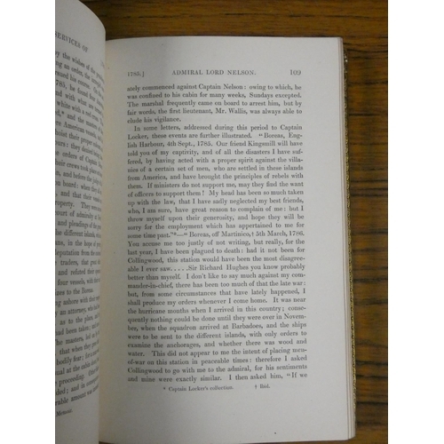 86 - CLARKE J. S. & MCARTHUR J.  The Life & Services of Horatio Viscount Nelson. 3 vols. Eng. pla... 