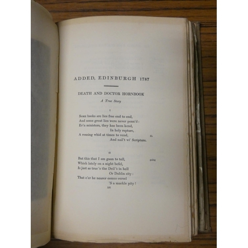 99 - BURNS ROBERT.  The Centenary Burns. 4 vols. Etched plates by William Hole. Arts & Crafts buff gi... 