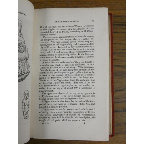 92 - LONG GEORGE.  The Antiquities in the British Museum. 2 vols. Eng. plates & text illus. 12mo. Nic... 