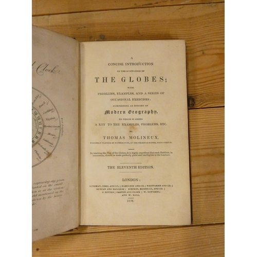 114 - MOLINEUX THOMAS.  A Concise Introduction to the Knowledge of the Globes. Rotating eng. frontis of a ... 