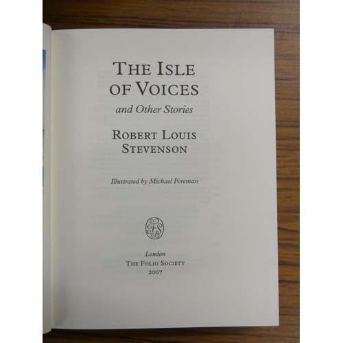 158 - FOLIO SOCIETY.  8 vols., R. L. Stevenson, mainly in slip cases (one slip case with heavy adhesions).... 