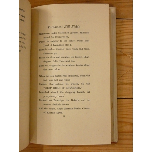 174 - BETJEMAN JOHN.  New Bats in Old Belfries. 1st ed. in fragmentary d.w. 1945; also 6 other Betjeman po... 