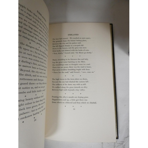 72 - MASEFIELD JOHN.  Enslaved & Other Poems. Signed ltd. ed. 115/275. Full dark morocco ex... 