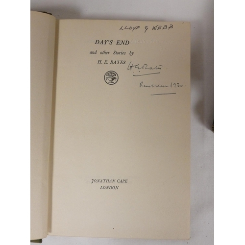 73 - BATES H. E.  Days End. Signed by the author to title (alongside an ownership inscription & a bli... 