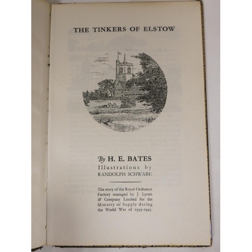 73 - BATES H. E.  Days End. Signed by the author to title (alongside an ownership inscription & a bli... 