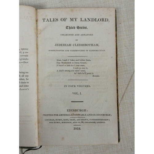 84 - SCOTT SIR WALTER.  Poetical Works. The set of 8 vols. 12mo. Calf, gilt backs. Edinburgh, 1822; also ... 