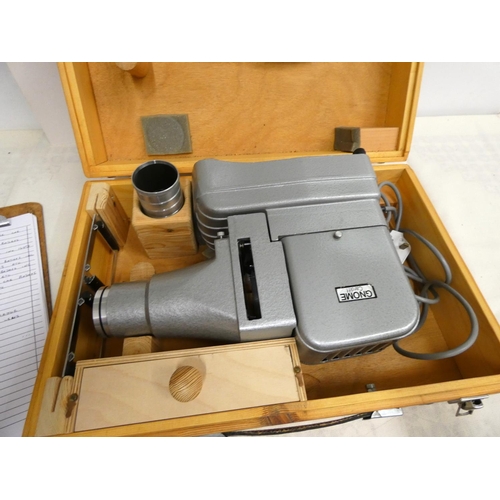 175 - Cased Gnome Alphax Major projector with Will-wetzlar lens.