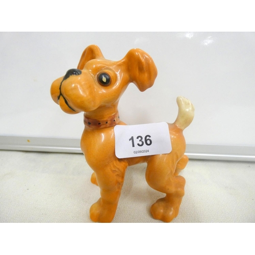 136 - Beswick Lady and the Tramp dog, 11cm high