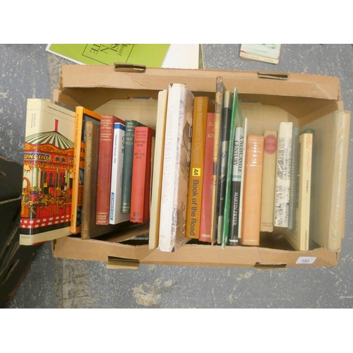 152 - Large box of vintage books including reference books.