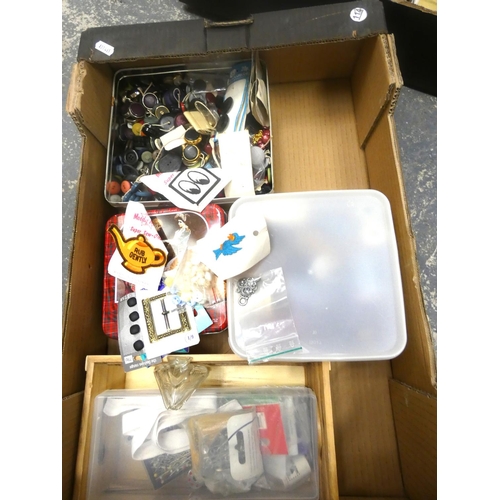 167 - Large box of sewing and needle work items