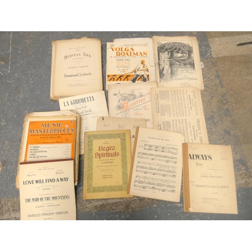 228 - Large bag of antique sheet music.