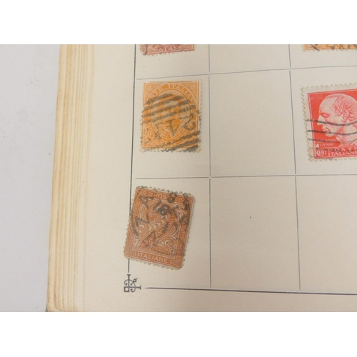 313 - Album of World and Commonwealth postage stamps to include Victorian issues from Italy, Canada and ma... 