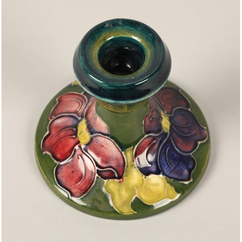 15 - Moorcroft pottery candle stick