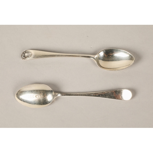 155 - Two silver teaspoons, Sheffield 1951, 22g