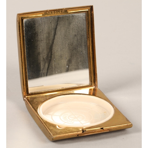 162 - Three vintage compacts to include blue enamelled silver Henry Clifford Davis Birmingham 1945, anothe... 