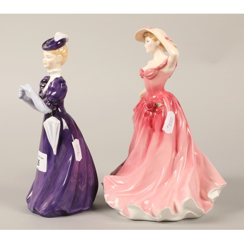 26 - Royal Doulton figurine Ellen HN3992 and Francesca bone china Glencora hand painted 