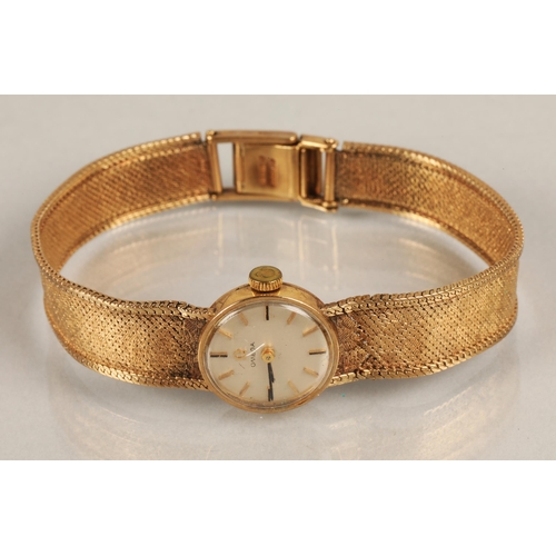 62 -  9ct gold ladies Omega wristwatch, gross weight 20g