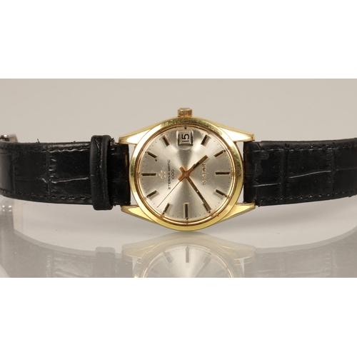 75 - Eterna -Matic 1000 5 star gents wristwatch on black leather strap