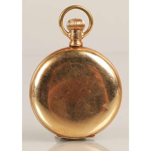 76 - Gents half hunter gold plated pocket watch