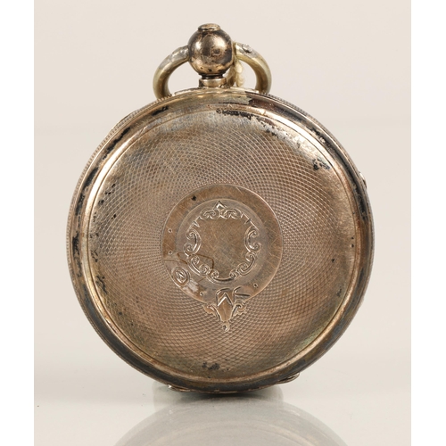 77 - Wm C Muir Falkirk silver pocket watch, Birmingham 1891